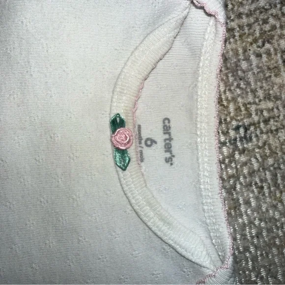 Carter's Kids One Pieces in Gray, Pink, White, and Yellow - Picture 2 of 2